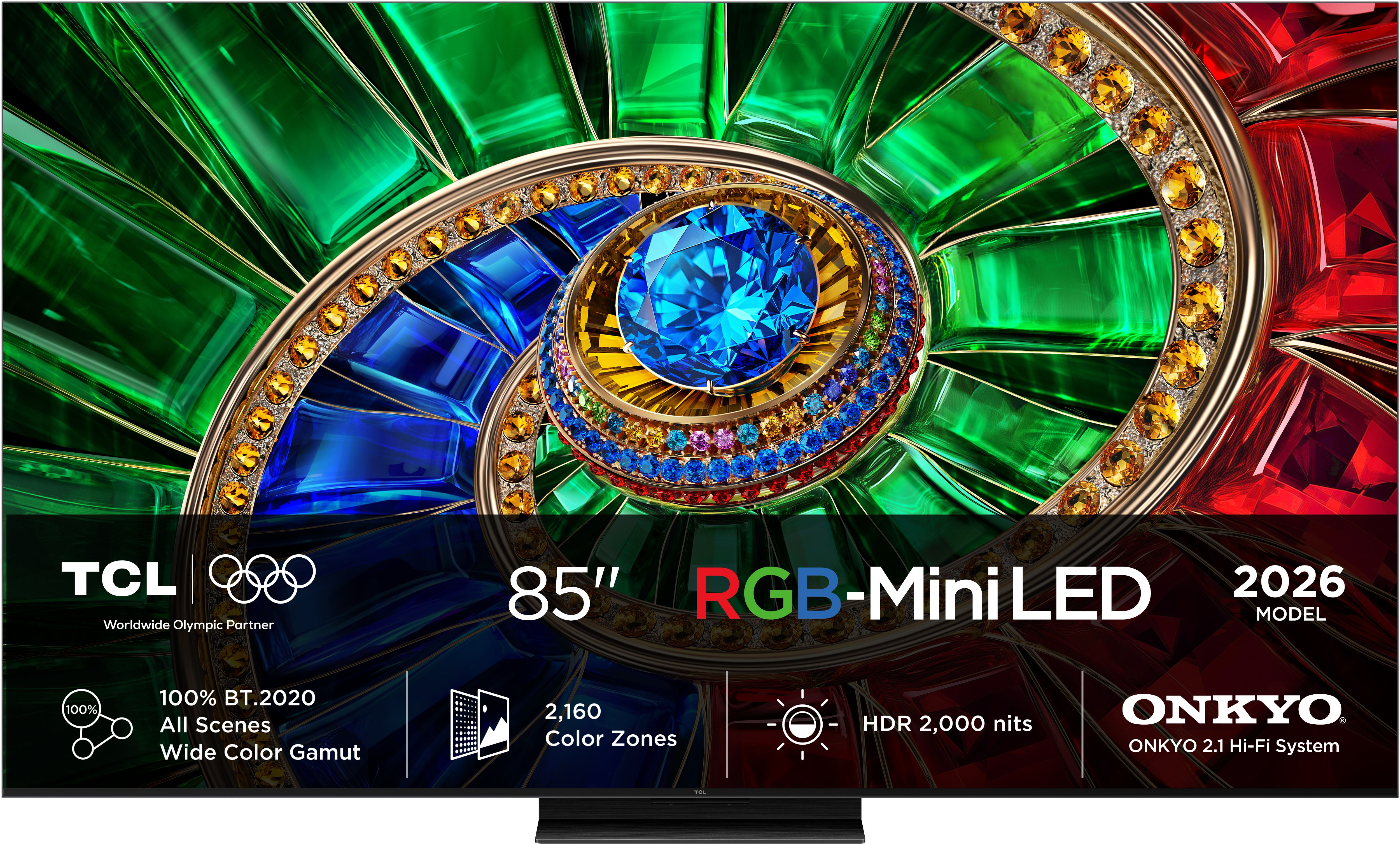 TCL 85RM7L MiniLed 2,16 m (85 Zoll) Fernseher 4K Ultra HD VESA 600 x 400 mm