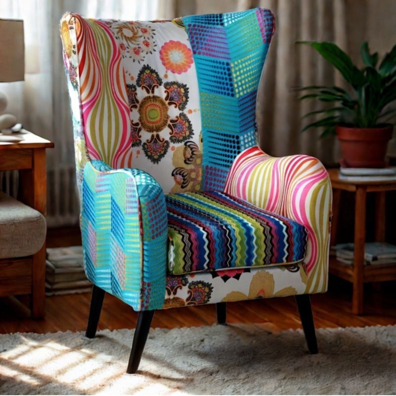 B2B Partner Patchwork-Sessel, Ohrensessel