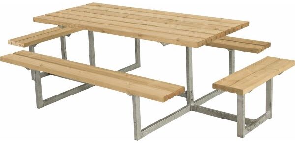 Plus Basic Bord-Bænkesæt M. Påbygning, Thermowood