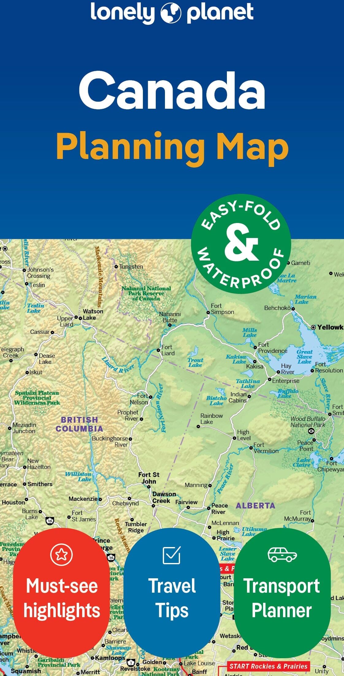 Lonely Planet EN Carte de planification (en anglais) - Canada   Lonely Planet