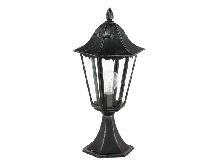 EGLO NAVEDO, Außensockel-/Pfostenbeleuchtung, Schwarz, Aluminium, IP44, Garten, E27