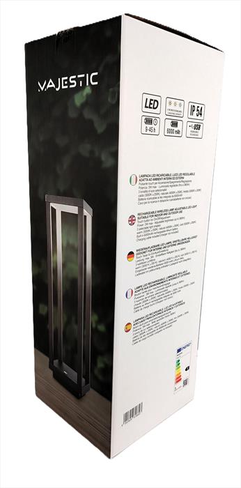 Majestic Lampada Portatile Lea M Gy-grigio Scuro