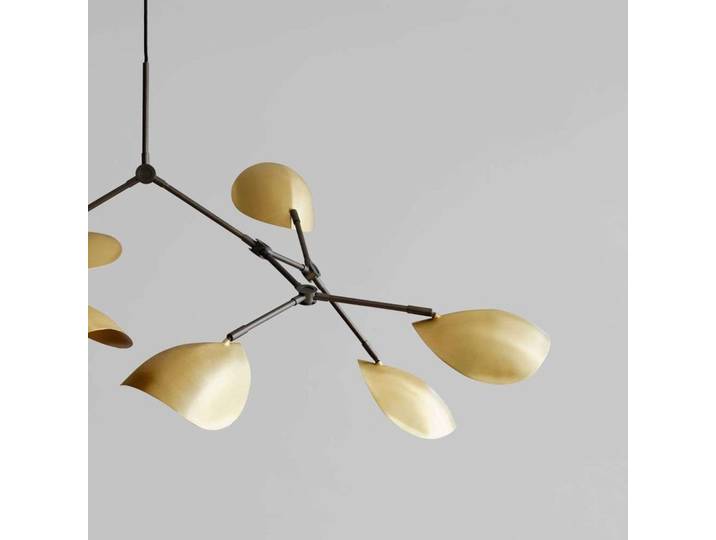 Lustre Stingray en laiton, 70 cm, à 8 lampes - 101 Copenhagen - Salon / séjour - Design - Aluminium - Multi-ampoules
