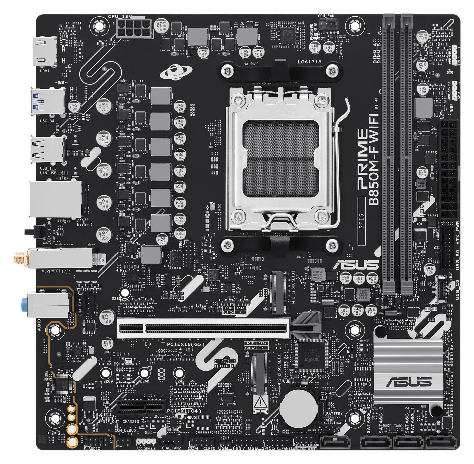Asus Prime B850M-F Wifi moederbord