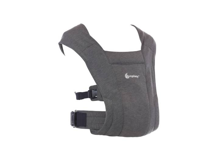 Ergobaby Babytrage Embrace, Grau, 17.4x12.4x26.5 cm, AGR-geprüft, Bauchtragefunktion, Schultergurte über Kreuz tragbar, Baby on Tour, Babytragen & Tragetücher
