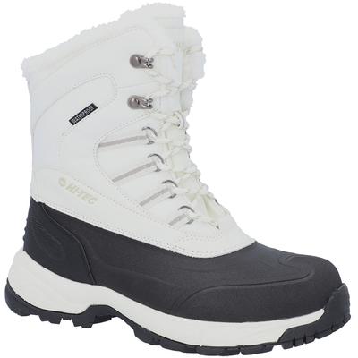 Winterstiefel HI-TEC "Aviemore WP", Damen, Gr. 38, weiß (sanftes weiß, schwarz), Synthetik, mehrfarbig, Schuhe Winterstiefel, Snowboots, Winterboots, Winterschuhe, warm gefüttert