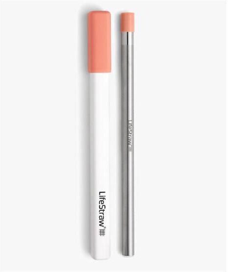 LifeStraw Sip Stainless Steel Filter Straw, Abricot