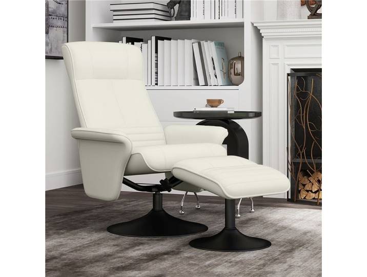 Fauteuil relax avec repose-pieds rotatif