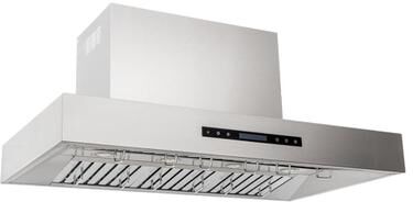 Proline Range Hoods Island Mount Range Hood 60 Inches   1000 CFM   LED Lighting   430 Stainless Steel   PLFI 755 Series   Proline