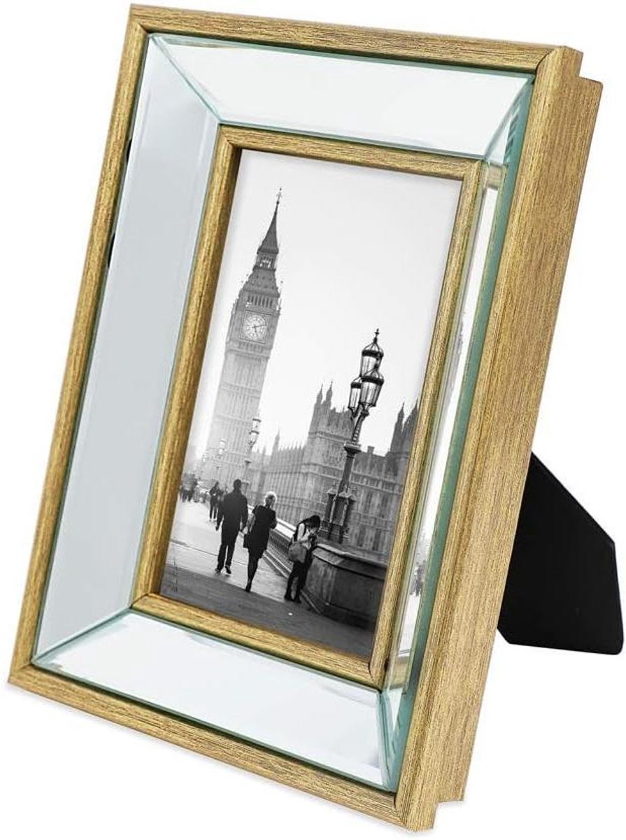 Fotolijst Spiegel Wand Decoratie Goud 10x15 cm