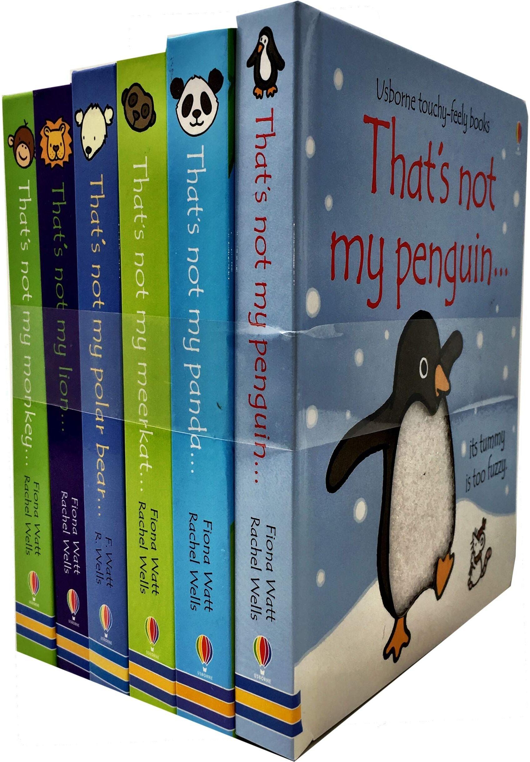 Usborne That’s Not My… Wild Animals 6 Book Set – Touchy Feely Baby Sensory Board Books Collection