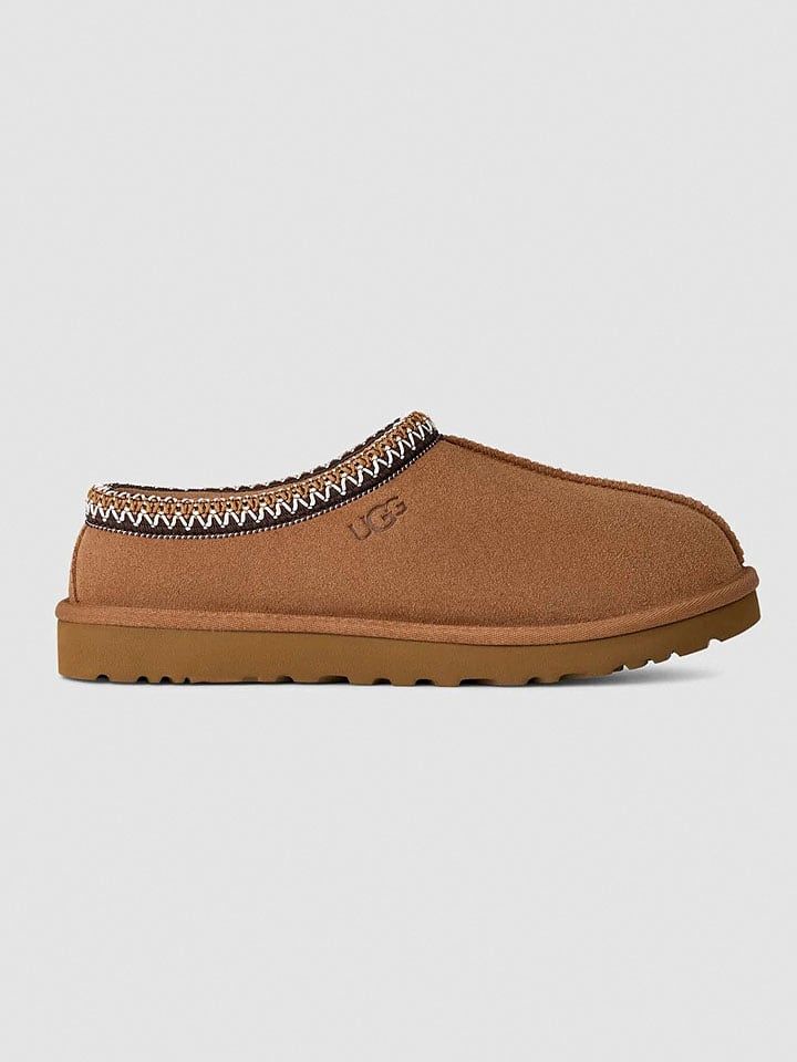 UGG Leder-Hausschuhe "Tasman II" in Hellbraun - 43