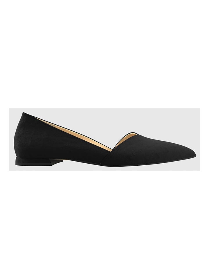 Högl Leder-Ballerinas "Boulevard 10" in Schwarz - 37,5