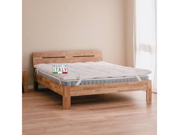 DREAMIN*101 Matratzenauflage für französisches Bett, 140 x 200 cm, atmungsaktiv, Höhe 6/8 cm, Matratzenschoner für französisches Bett, 4 Jahreszeiten, elastische Ecken, Topper frische weiche Matratze,
