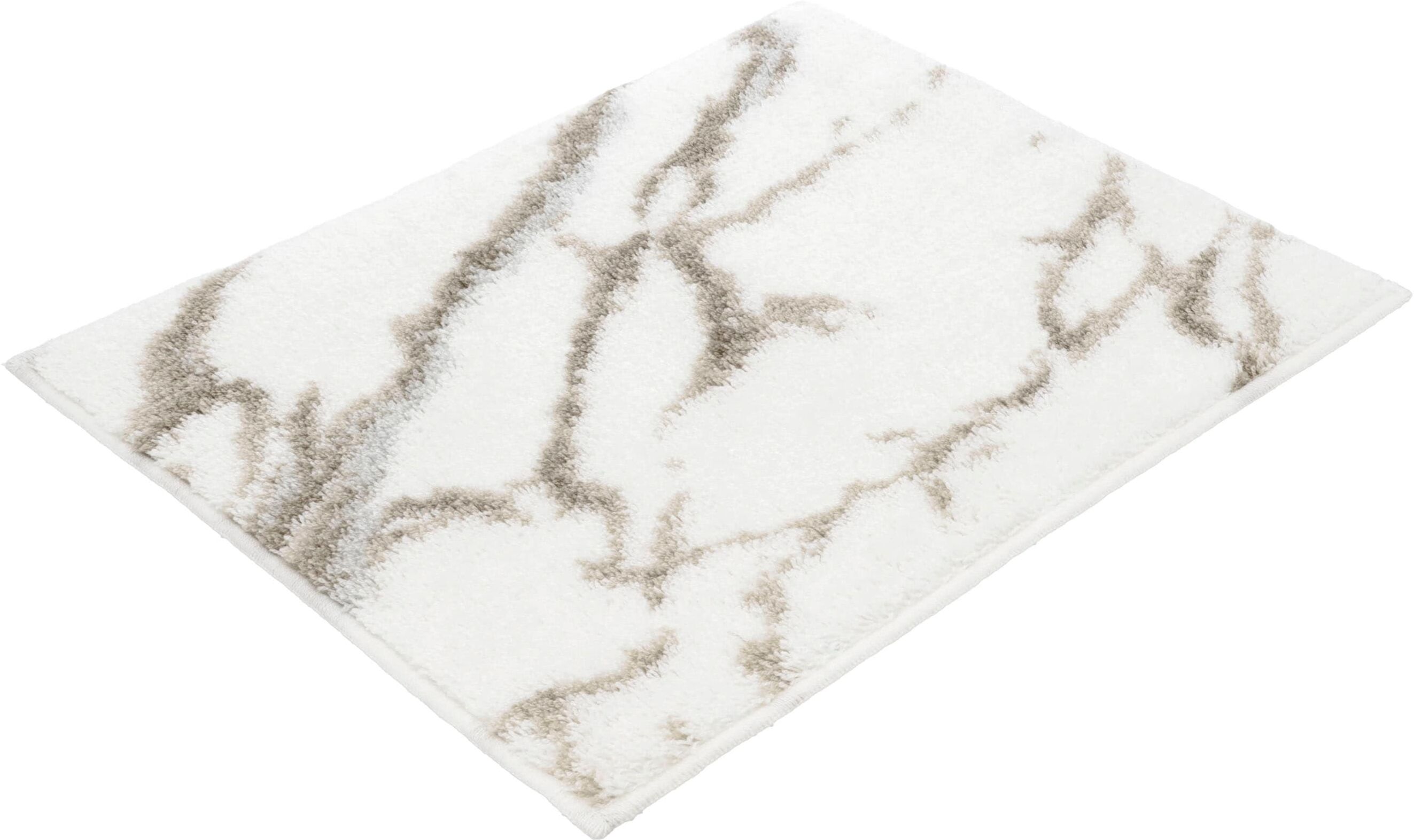 Badematte VOSSEN "»Marble«", braun (tibet), H:16mm, Polyacryl, Badematten, Badematte tibet rechteckig (70cm x 120cm )