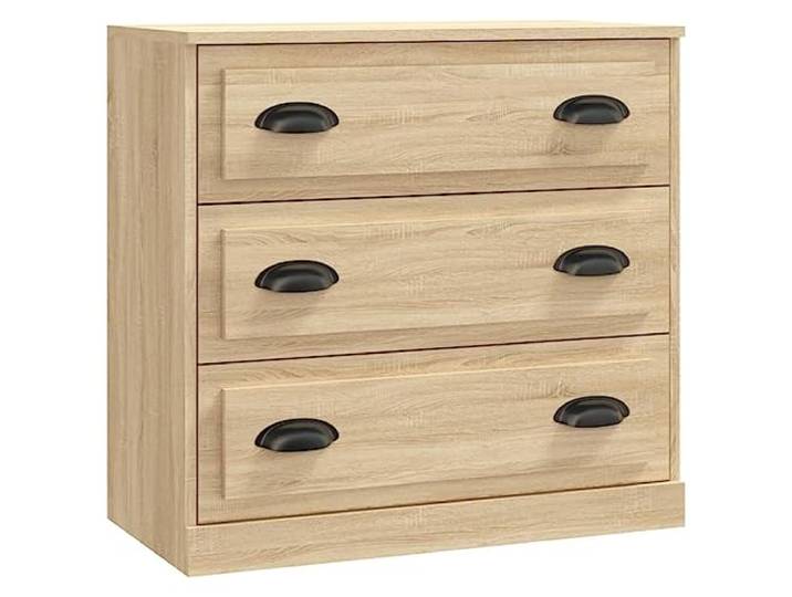 KTHLBRH Sideboards 2 Stück Sonoma Eiche mehrschichtig 70 x 35,5 x 67,5 cm Großer Stauraum, Ausstellungsfläche für Dekoration, Wandbefestigung inklusive, Montage erforderlich