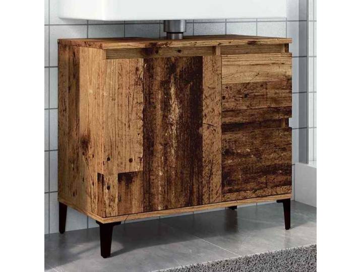 Autumn sale Meuble pour Vasque à Poser/Meuble WC - Armoire lavabo vieux bois 65x33x60 cm Bois d'ingénierie 2025473564
