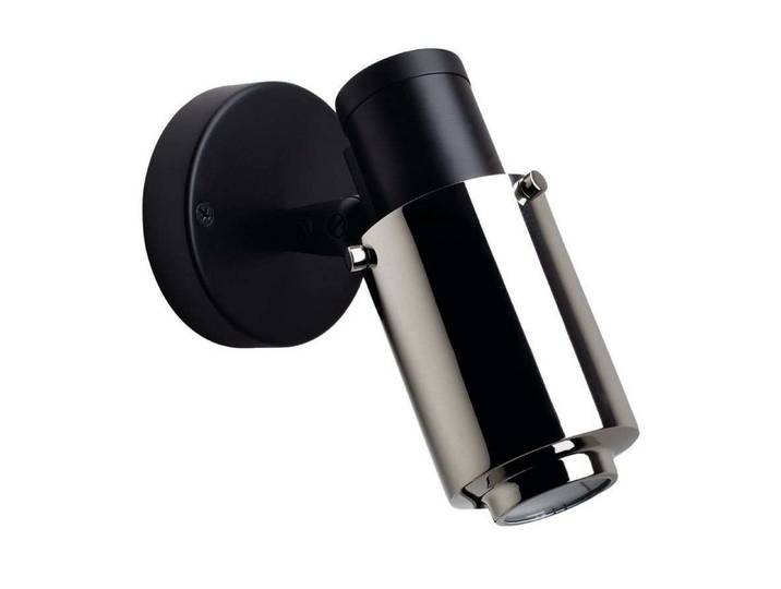 Biny Spot LED Schwarz/Nickel - DCW - Metall