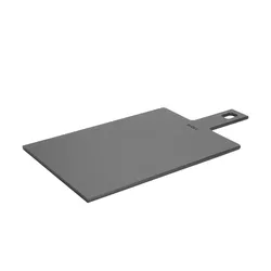 WOLL Schneidebrett mit Griff  Cut & Serve ¦ schwarz ¦ Papier,Holz ¦ Maße (cm): B: 23 H: 0,7