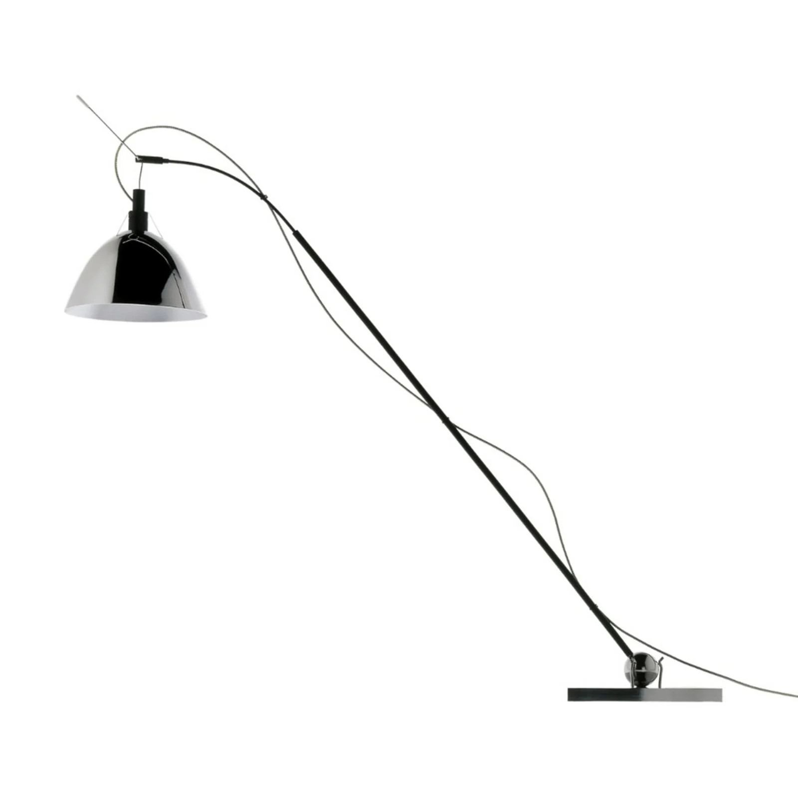 Ingo Maurer Max. Kugler LED Vloerlamp Chrome Aluminium