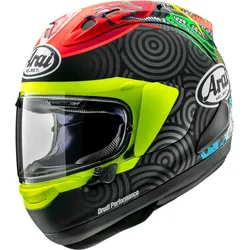 Arai RX-7V Evo Tatsuki, Integralhelm - Schwarz/Rot/Gelb - XS