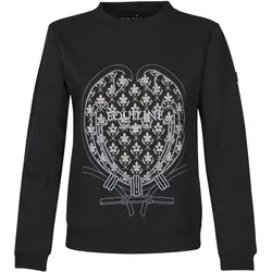 Equiline TULIP Damen SWEATSHIRT Pullover SCHWARZ (HW 19/20), Eq19_HW_Gr.: XL