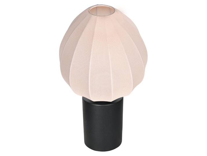 Tischlampe - beige - Bloeba - metall textil - Ø 25cm - E27 - 4385ZW - Mexlite