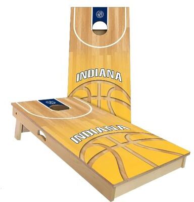 Skip's Garage Indiana Pacers Basketball Outdoor Cornhole Board Set