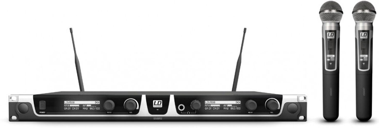 LD Systems U508 Hhd 2 Funkmikrofon System Mit 2 X Handmikrofon Dynamisch