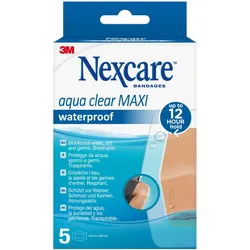 Nexcare® Aqua Clear Maxi Waterproof Pflaster 6 x 8,80 cm, beige