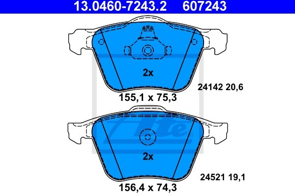 Ate Bremsensatz-Vorderachse Ik3ebymjy4 Vorderachse Belüftet 300mm 28mm Für Ford Volvo Land Rover