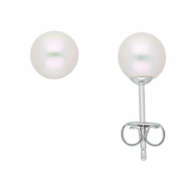 Paar Ohrstecker ADELIA´S "Perlen Ohrstecker Ohrringe 333 Weißgold ( 8K )", silber, Ohrringe, Damen, Damen, Gold, Goldohrringe Perle