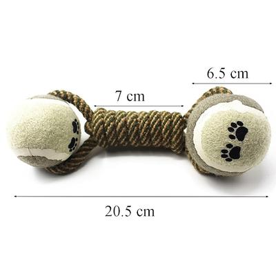 Pet Molar Bite Toy Hunde 1pc Knochen Beißseil Spielzeug Sisalhanf Geschenk Haustier Spielzeug Haustier spielen
