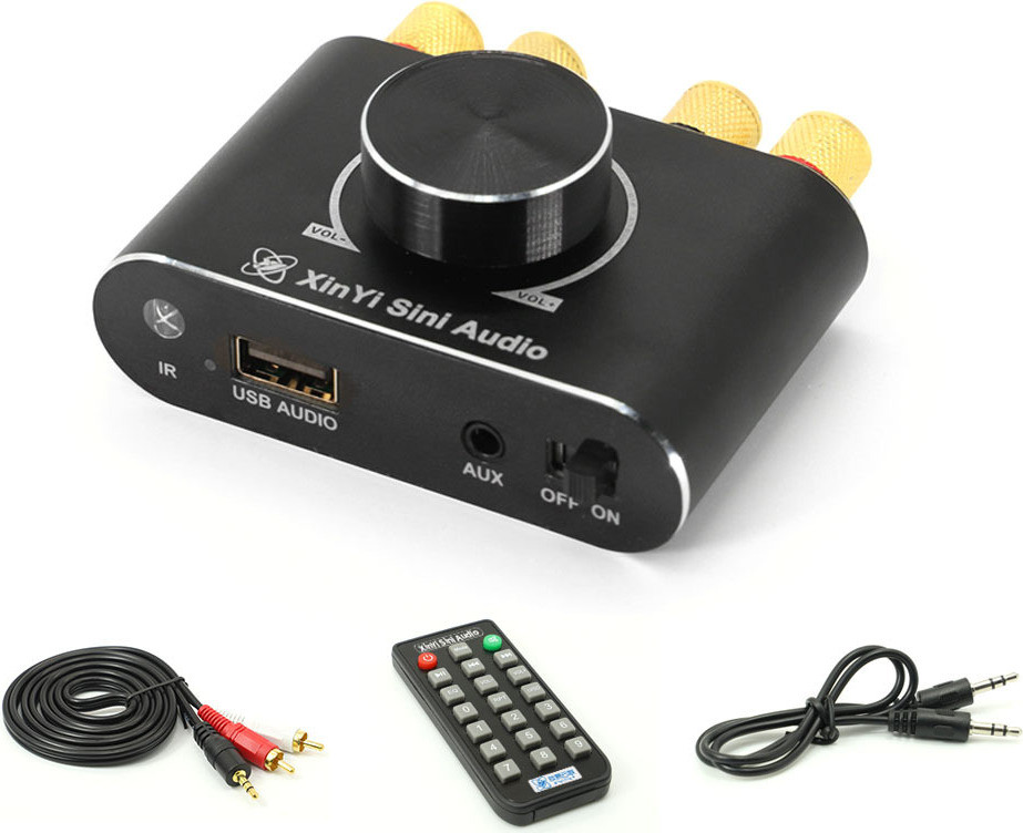 Cocosity Bluetooth 5.1 Draadloze Audio Versterker 50W+50W voor Auto en Thuis