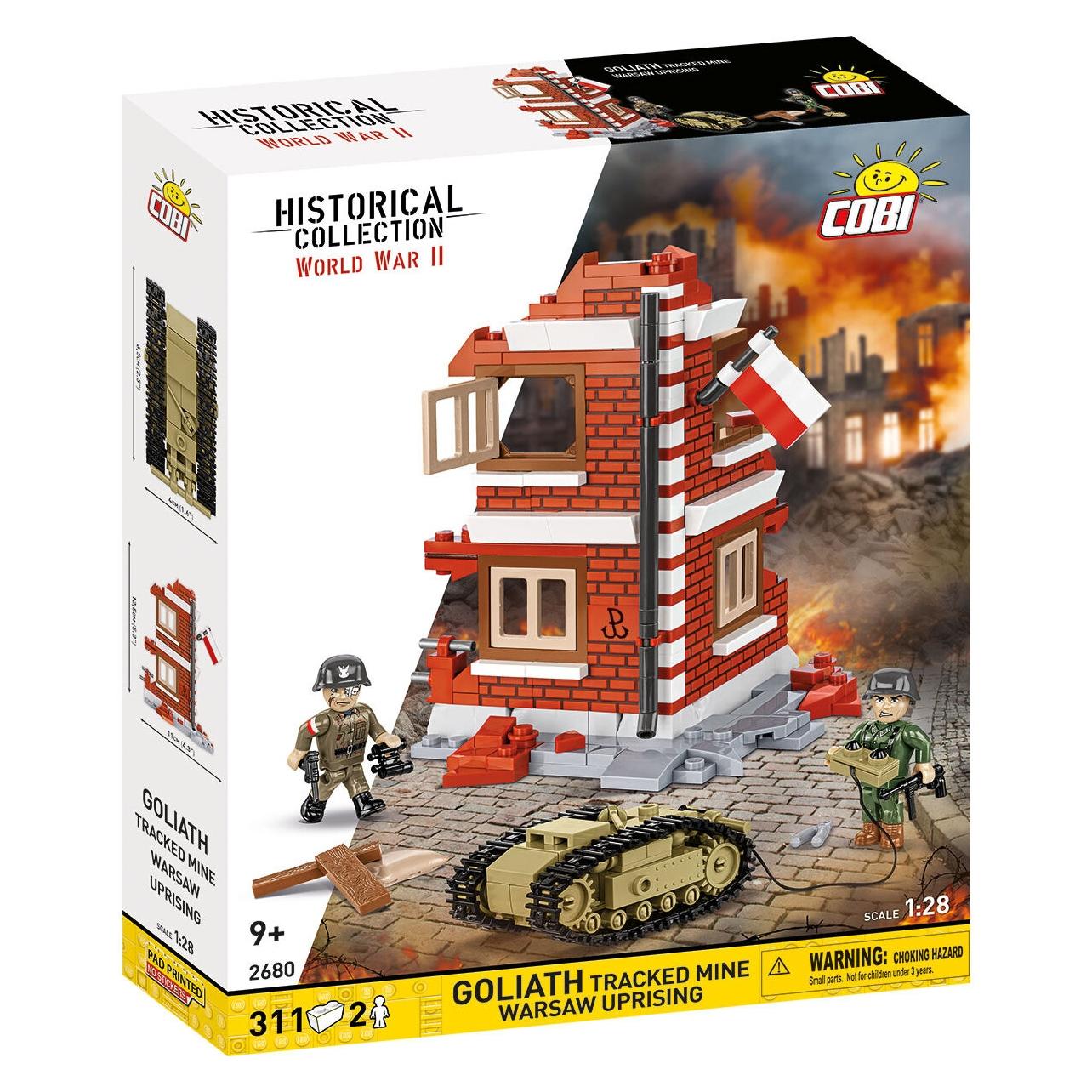 Cobi 311 PCS WWII / 2680 / Goliath Tracked Mine from Warsaw (COBI-2680)