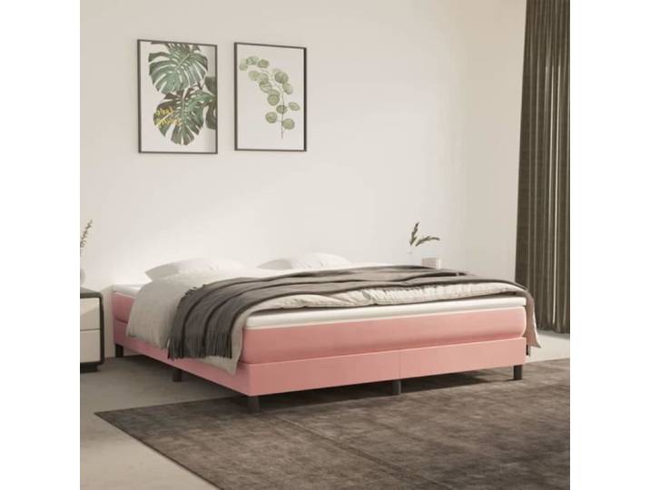 Sommier - GOTOTOP - 160x200 cm - Velours Haute Qualité - 2 places - Montage facile