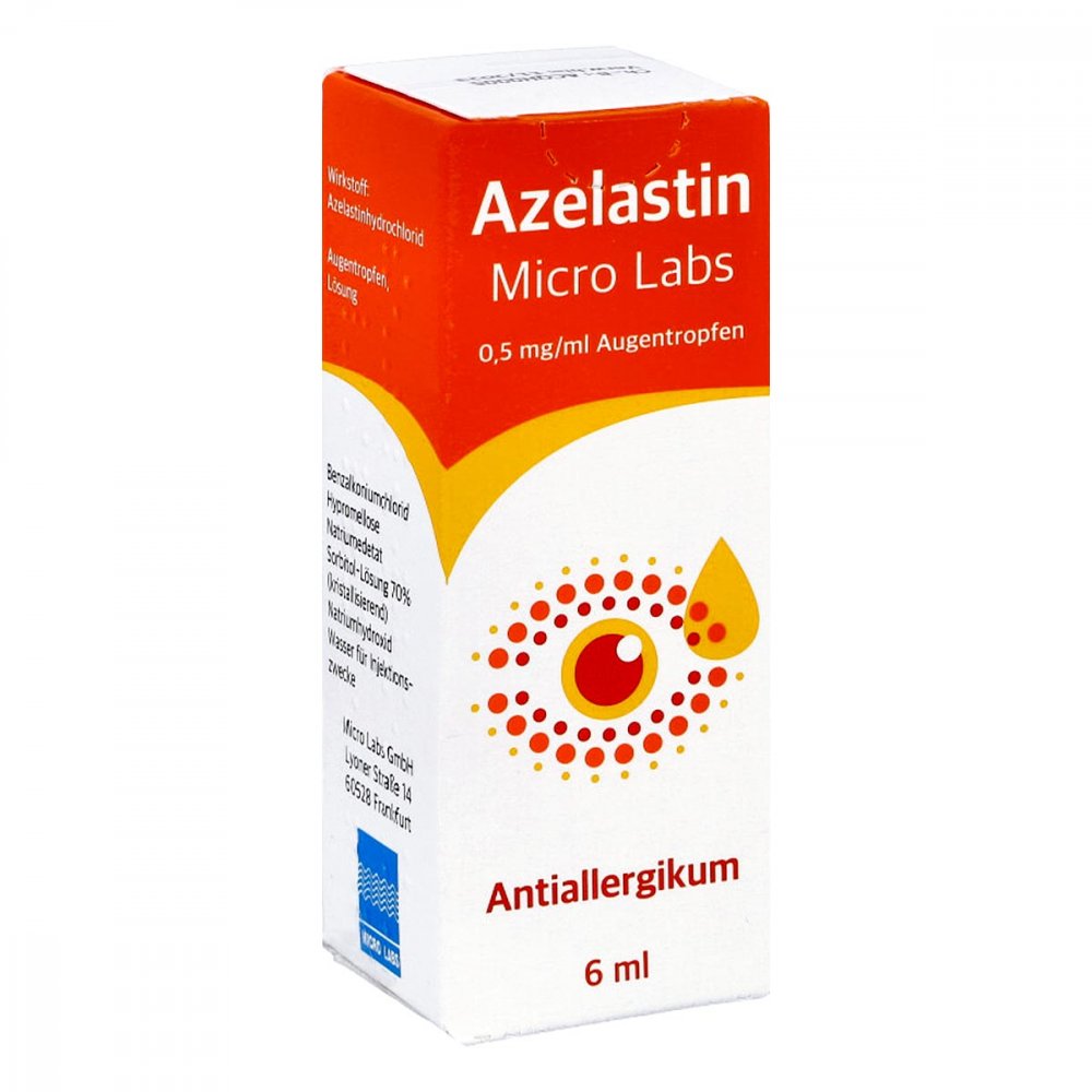 Micro Labs GmbH Azelastin Micro Labs 0,5 mg/ml Augentropfen 15561394