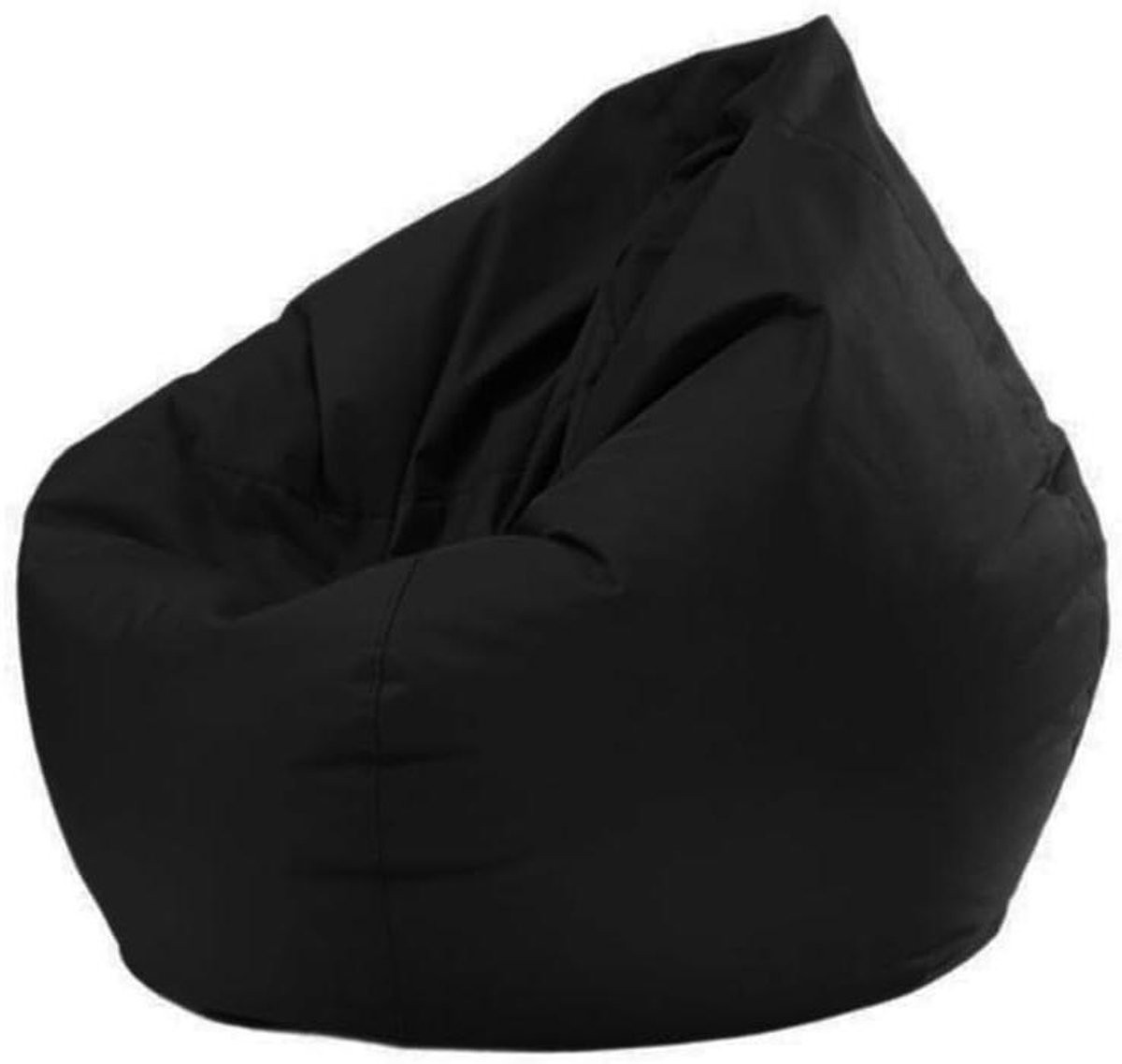 Zwarte waterbestendige zitzak stoel en sofa voor binnen en buiten, 80 x 90 cm