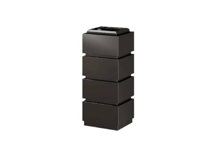Gewerblicher Mülleimer aus Edelstahl 30 l/8 Gallonen, Metall-Mülleimer for Home-Office-Restaurants(Black)