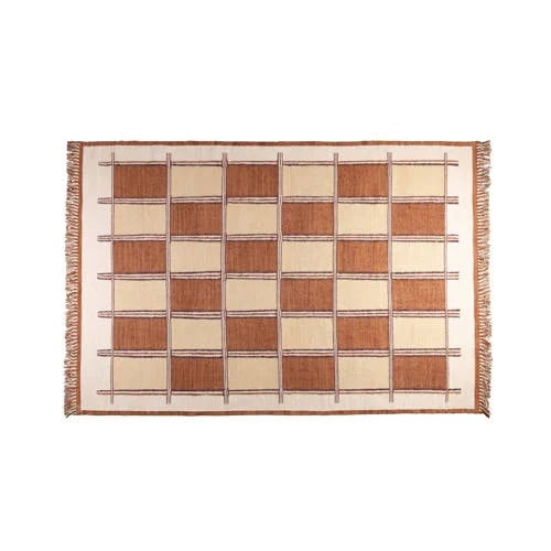 Dutchbone vloerkleed Gambit checkerboard retro katoen rechthoekig