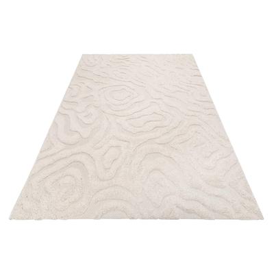 Outdoorteppich ESPRIT "Soul Jack, ESP-54230", beige (creme beige), B:80cm H:4mm L:150cm, Polypropylen (PP), Teppiche, Outdoorteppich, Hoch-Tief-Effekt, florale Struktur, modern, robust, Terrasse, Küche