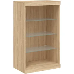 Helloshop26 - Buffet Sideboard Kommode Kleiderschrank Aufbewahrungsmöbel Organizer für Küche Wohnzimmer Lounge mit Sonoma 02_0029964