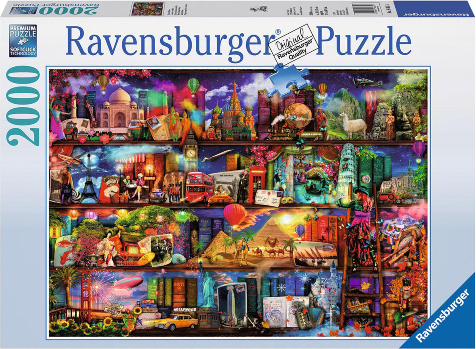 Ravensburger Puzzel Wereld van boeken door Aimee Stewart, 2000 stukjes
