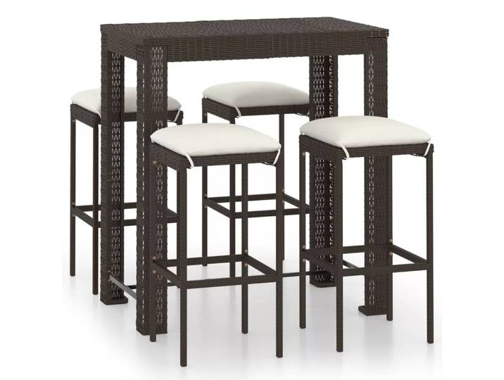 VidaXL - Bar-set poly-rattan, One Size, Braun