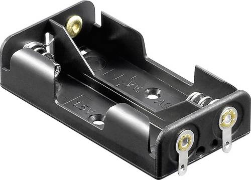 Goobay 46552 Batteriehalter 2x Mignon (AA) Lötanschluss (L x B x H) 58 x 32 x 14.5mm