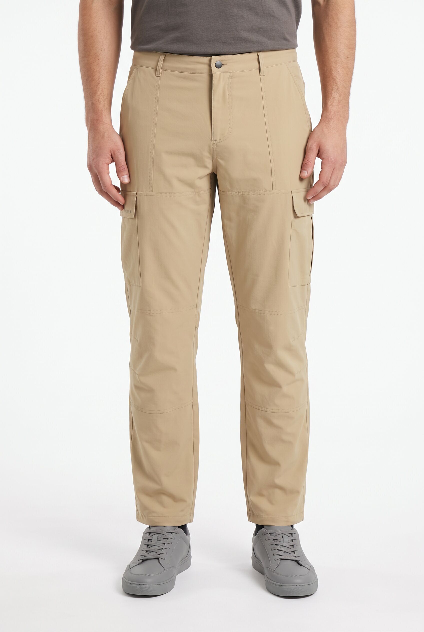 Cargobermudas ICEPEAK "H CARGOBERMUDA ANZIO", Herren, Gr. 50, N-Gr, beige, Obermaterial: 100% Polyamid, Hosen Cargobermudas, mit mehreren Taschen, schnell trocknend, normale Passform beige 50, N-Gr