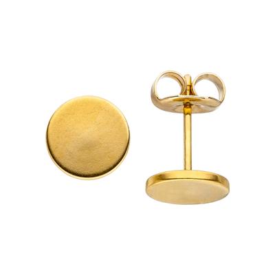 Paar Ohrstecker JOBO "Ohrringe STUDS 8 mm", gold (goldfarben), Ohrringe, Damen, 8mm, Edelstahl, Edelstahl goldfarben