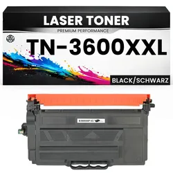 XXL Toner TN-3600XXL für Brother kompatibelSchwarz TN3600 wie Orig alternativ HL-L5210DN/5210DW/5215DN/6210DW/6410DN/6415DN DCP-L5510DW MFC-EX910