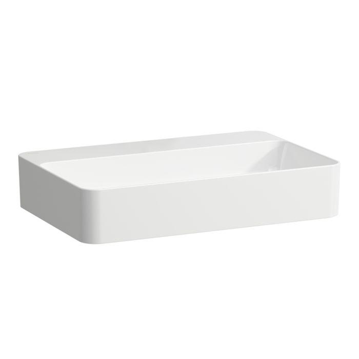 Laufen Val Waschtisch-Schale H8122857571421 60x40cm, weiß matt, ohne Überlauf, ohne Hahnloch