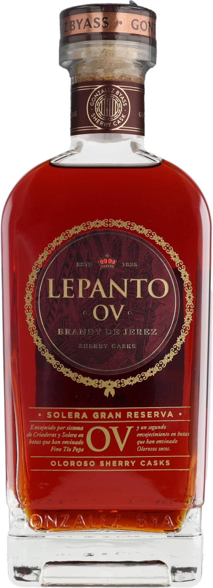 González Byass Brandy »Lepanto Oloroso Viejo« - 0,7 L. 36% Vol. Brandy aus Spanien